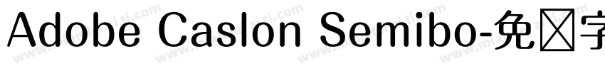 Adobe Caslon Semibo字体转换